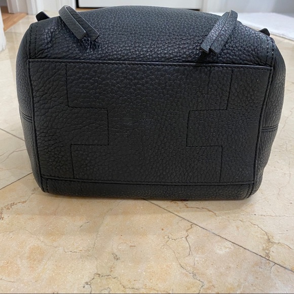 Tory Burch Claret Half Moon Satchel in Black EUC - Picture 8 of 10